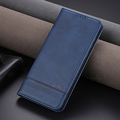 Funda de Cuero Cartera con Soporte Carcasa YZ2 para Huawei Honor 80 GT 5G Azul