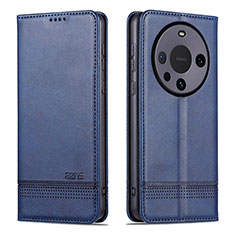 Funda de Cuero Cartera con Soporte Carcasa YZ2 para Huawei Mate 60 Pro+ Plus Azul