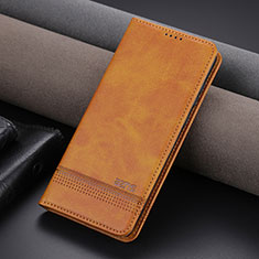 Funda de Cuero Cartera con Soporte Carcasa YZ2 para Huawei P60 Marron Claro