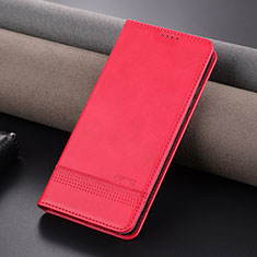 Funda de Cuero Cartera con Soporte Carcasa YZ2 para Oppo Reno10 5G Rosa Roja