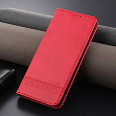 Funda de Cuero Cartera con Soporte Carcasa YZ2 para Xiaomi Mi 13T Pro 5G Rosa Roja