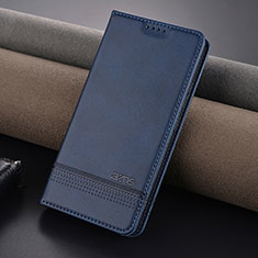 Funda de Cuero Cartera con Soporte Carcasa YZ2 para Xiaomi Mi 14 5G Azul