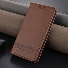 Funda de Cuero Cartera con Soporte Carcasa YZ2 para Xiaomi Mi 14 5G Marron