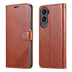 Funda de Cuero Cartera con Soporte Carcasa YZ3 para Huawei Honor 90 Lite 5G Marron