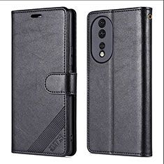 Funda de Cuero Cartera con Soporte Carcasa YZ3 para Huawei Honor 90 Pro 5G Negro