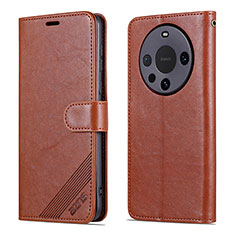 Funda de Cuero Cartera con Soporte Carcasa YZ3 para Huawei Mate 60 Marron