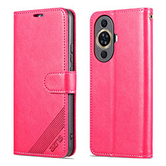 Funda de Cuero Cartera con Soporte Carcasa YZ3 para Huawei Nova 11 Rosa Roja