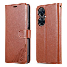 Funda de Cuero Cartera con Soporte Carcasa YZ3 para Huawei Nova 11i Marron