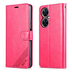 Funda de Cuero Cartera con Soporte Carcasa YZ3 para Huawei Nova 11i Rosa Roja