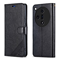 Funda de Cuero Cartera con Soporte Carcasa YZ3 para Oppo Find X7 5G Negro