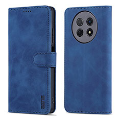 Funda de Cuero Cartera con Soporte Carcasa YZ4 para Huawei Nova Y91 Azul