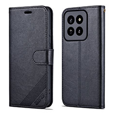 Funda de Cuero Cartera con Soporte Carcasa YZ4 para Xiaomi Mi 14 5G Negro