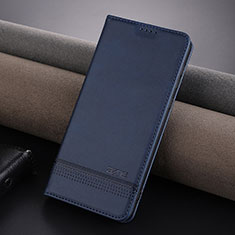 Funda de Cuero Cartera con Soporte Carcasa YZ5 para Huawei Mate 60 Azul