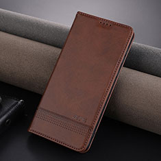 Funda de Cuero Cartera con Soporte Carcasa YZ5 para Huawei Mate 60 Marron