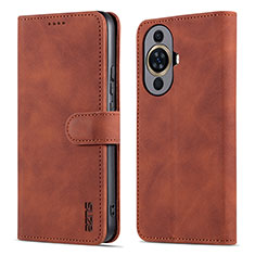 Funda de Cuero Cartera con Soporte Carcasa YZ5 para Huawei Nova 11 Marron