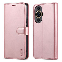 Funda de Cuero Cartera con Soporte Carcasa YZ5 para Huawei Nova 11 Oro Rosa