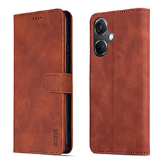 Funda de Cuero Cartera con Soporte Carcasa YZ5 para OnePlus Nord CE 3 5G Marron