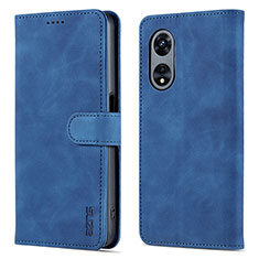 Funda de Cuero Cartera con Soporte Carcasa YZ5 para Oppo A58 5G Azul