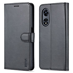 Funda de Cuero Cartera con Soporte Carcasa YZ5 para Oppo A78 5G Negro