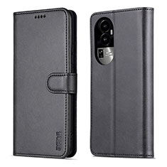 Funda de Cuero Cartera con Soporte Carcasa YZ5 para Oppo Reno10 Pro+ Plus 5G Negro