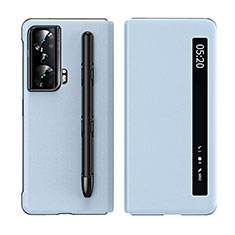 Funda de Cuero Cartera con Soporte Carcasa ZL1 para Huawei Honor Magic Vs 5G Azul Cielo