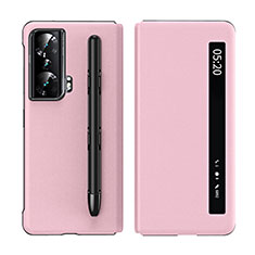 Funda de Cuero Cartera con Soporte Carcasa ZL1 para Huawei Honor Magic Vs Ultimate 5G Oro Rosa