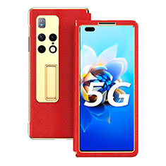 Funda de Cuero Cartera con Soporte Carcasa ZL1 para Huawei Mate X2 Rojo