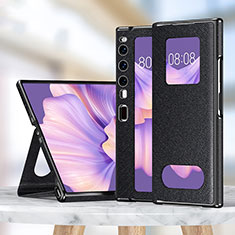 Funda de Cuero Cartera con Soporte Carcasa ZL1 para Huawei Mate Xs 2 Negro