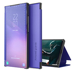 Funda de Cuero Cartera con Soporte Carcasa ZL1 para Samsung Galaxy A02 Morado