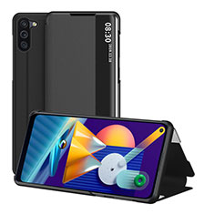 Funda de Cuero Cartera con Soporte Carcasa ZL1 para Samsung Galaxy M11 Negro