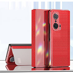 Funda de Cuero Cartera con Soporte Carcasa ZL2 para Huawei Honor Magic V 5G Rojo