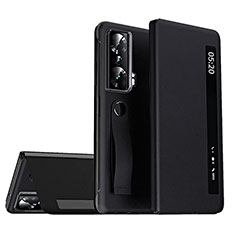 Funda de Cuero Cartera con Soporte Carcasa ZL2 para Huawei Honor Magic Vs 5G Negro