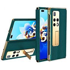 Funda de Cuero Cartera con Soporte Carcasa ZL2 para Huawei Mate X2 Verde