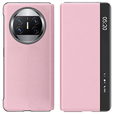 Funda de Cuero Cartera con Soporte Carcasa ZL2 para Huawei Mate X5 Oro Rosa