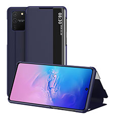 Funda de Cuero Cartera con Soporte Carcasa ZL2 para Samsung Galaxy S10 Lite Azul