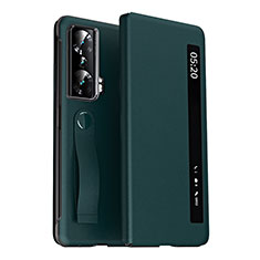 Funda de Cuero Cartera con Soporte Carcasa ZL3 para Huawei Honor Magic Vs Ultimate 5G Verde