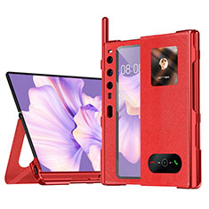 Funda de Cuero Cartera con Soporte Carcasa ZL4 para Huawei Mate Xs 2 Rojo