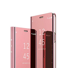 Funda de Cuero Cartera con Soporte Espejo Carcasa M01 para Huawei Honor 20E Oro Rosa