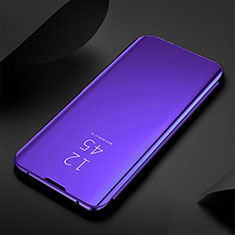 Funda de Cuero Cartera con Soporte Espejo Carcasa M01 para Xiaomi Mi 11 Lite 5G NE Azul Real