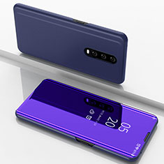 Funda de Cuero Cartera con Soporte Espejo Carcasa M02 para Oppo R17 Pro Morado