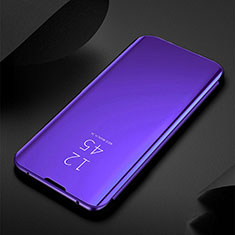 Funda de Cuero Cartera con Soporte Espejo Carcasa M03 para Samsung Galaxy S20 Morado