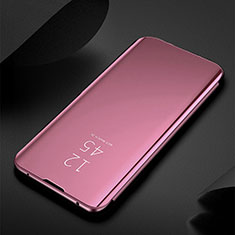 Funda de Cuero Cartera con Soporte Espejo Carcasa M03 para Samsung Galaxy S20 Oro Rosa