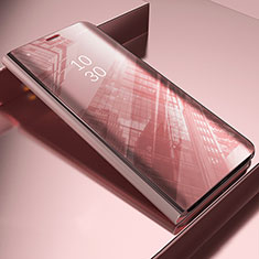 Funda de Cuero Cartera con Soporte Espejo Carcasa M04 para Xiaomi Mi 11 Lite 5G NE Oro Rosa