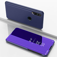 Funda de Cuero Cartera con Soporte Espejo Carcasa para Huawei Enjoy 10 Plus Morado