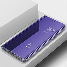 Funda de Cuero Cartera con Soporte Espejo Carcasa para OnePlus 7 Pro Morado