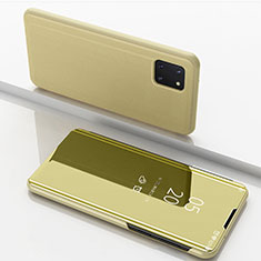 Funda de Cuero Cartera con Soporte Espejo Carcasa para Samsung Galaxy M60s Oro