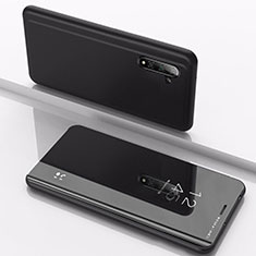 Funda de Cuero Cartera con Soporte Espejo Carcasa para Samsung Galaxy Note 10 5G Negro