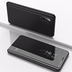 Funda de Cuero Cartera con Soporte Espejo Carcasa para Samsung Galaxy Note 10 Negro