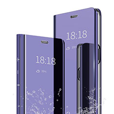 Funda de Cuero Cartera con Soporte Espejo Carcasa para Xiaomi Mi 6X Morado