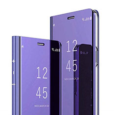 Funda de Cuero Cartera con Soporte Espejo Carcasa para Xiaomi Mi 8 Pro Global Version Morado